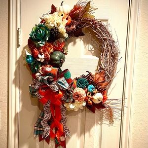 Fall Wreath Leopard print